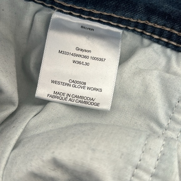 Men’s Silver Jeans size 36 - Picture 4 of 6